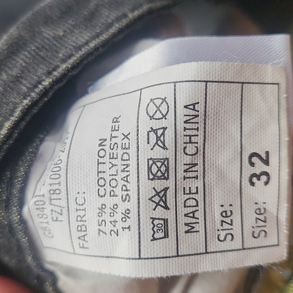 Distressed Black Jeans with Yellow Accents - Picture 5 of 5